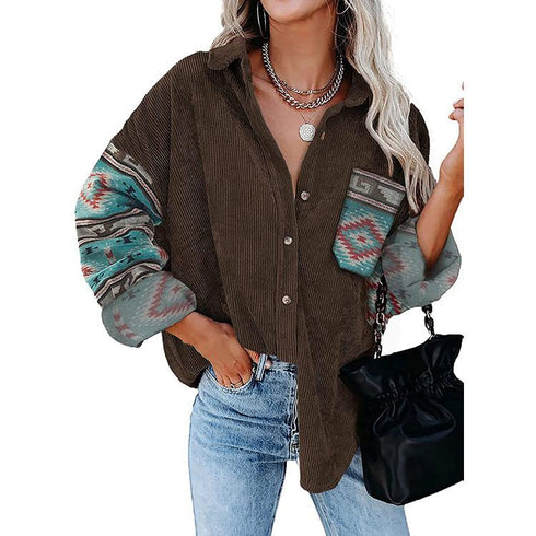 Printed Shirt Loose Jacket